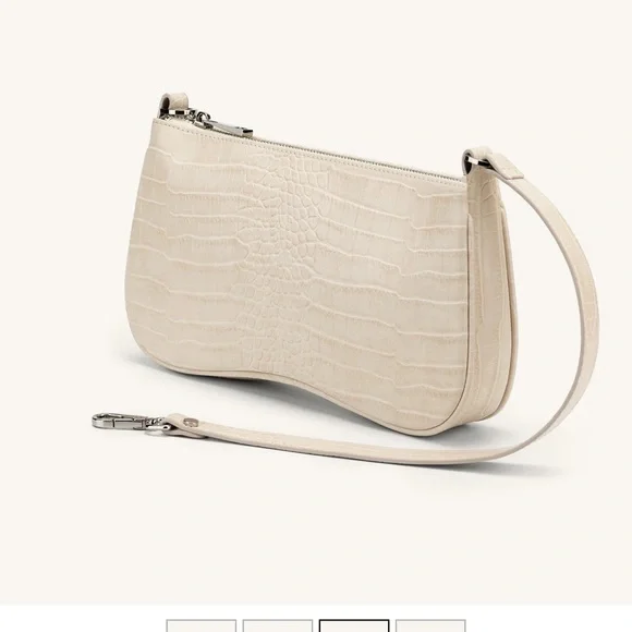 Eva Shoulder Handbag - Ivory Croc - Picture 3 of 6